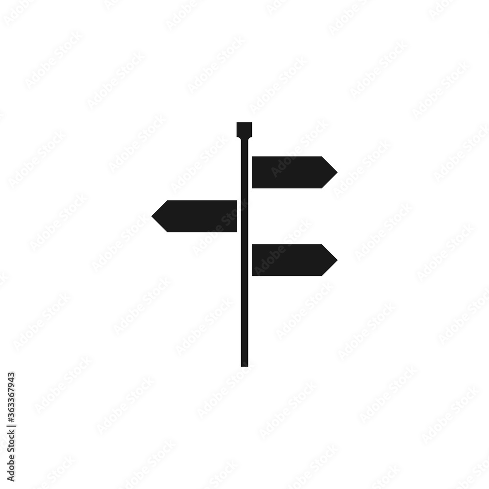 Direction board icon vector illustration Direction board icon vector illustration