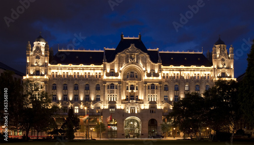 view of gresham palace in budapest