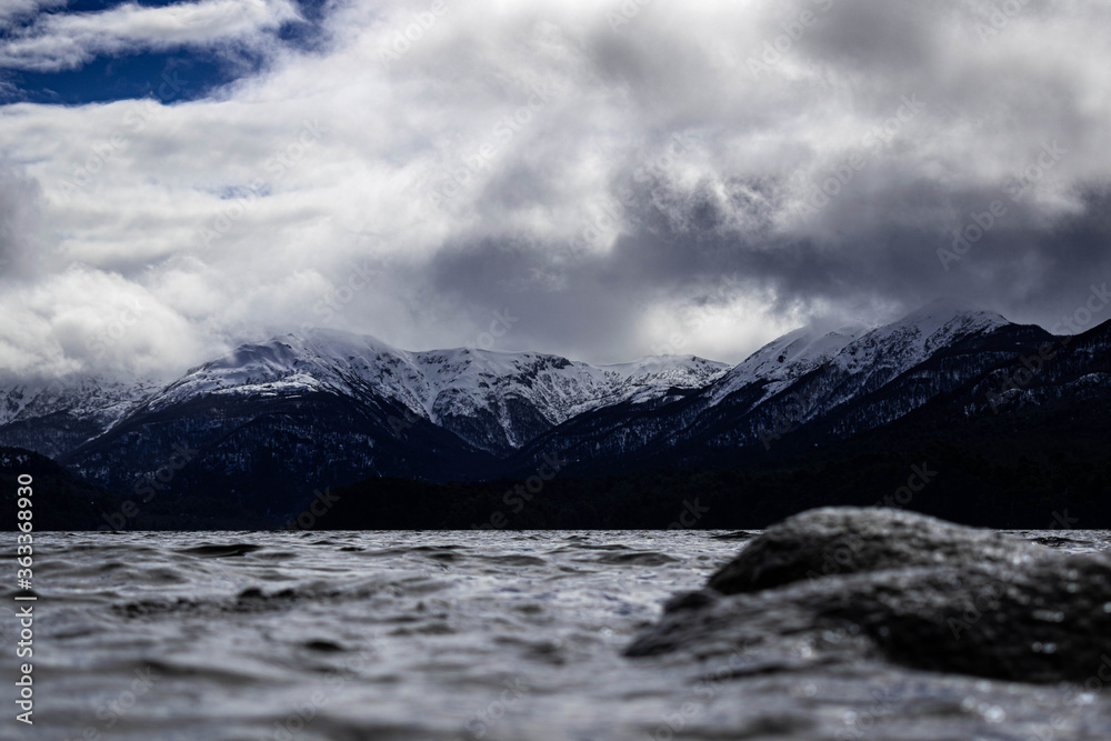 clouds over the mountains