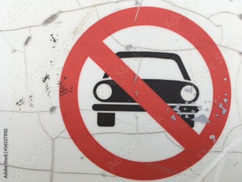 Sign no parking