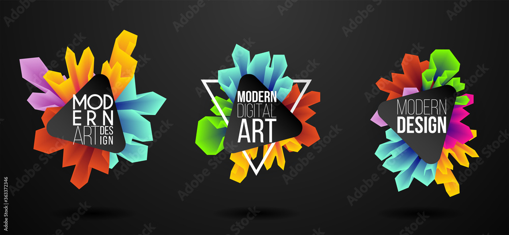 Obraz premium Colorful dynamic fluid design for logo, presentstion and flyers