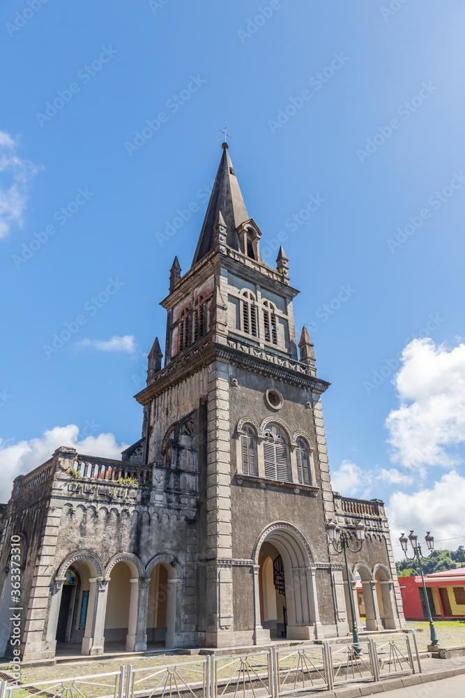Our Lady Church in Morne-Rouge in Martinique, France