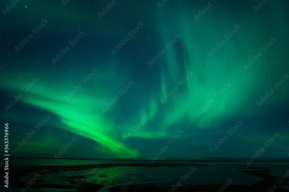 Northern Lights near Borgarnes Iceland
