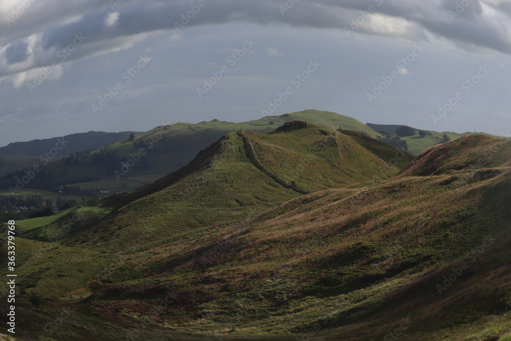 Green hills with fish eye affect Green hills with fish eye affect