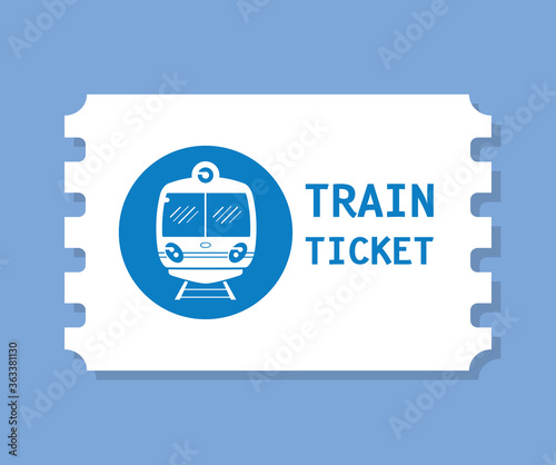 Train ticket icon