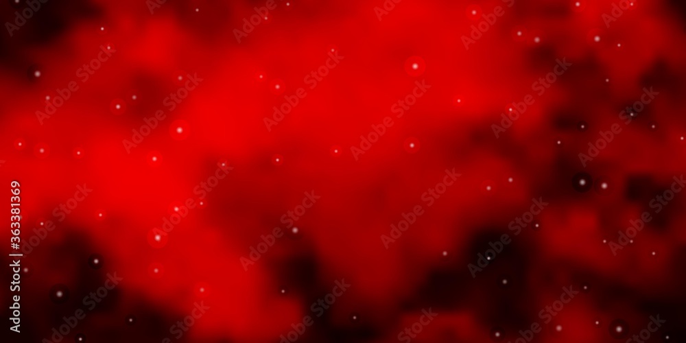 Dark Orange vector pattern with abstract stars. Blur decorative design in simple style with stars. Design for your business promotion.