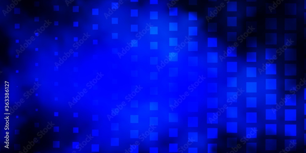 Dark BLUE vector template with rectangles. Modern design with rectangles in abstract style. Pattern for commercials, ads.