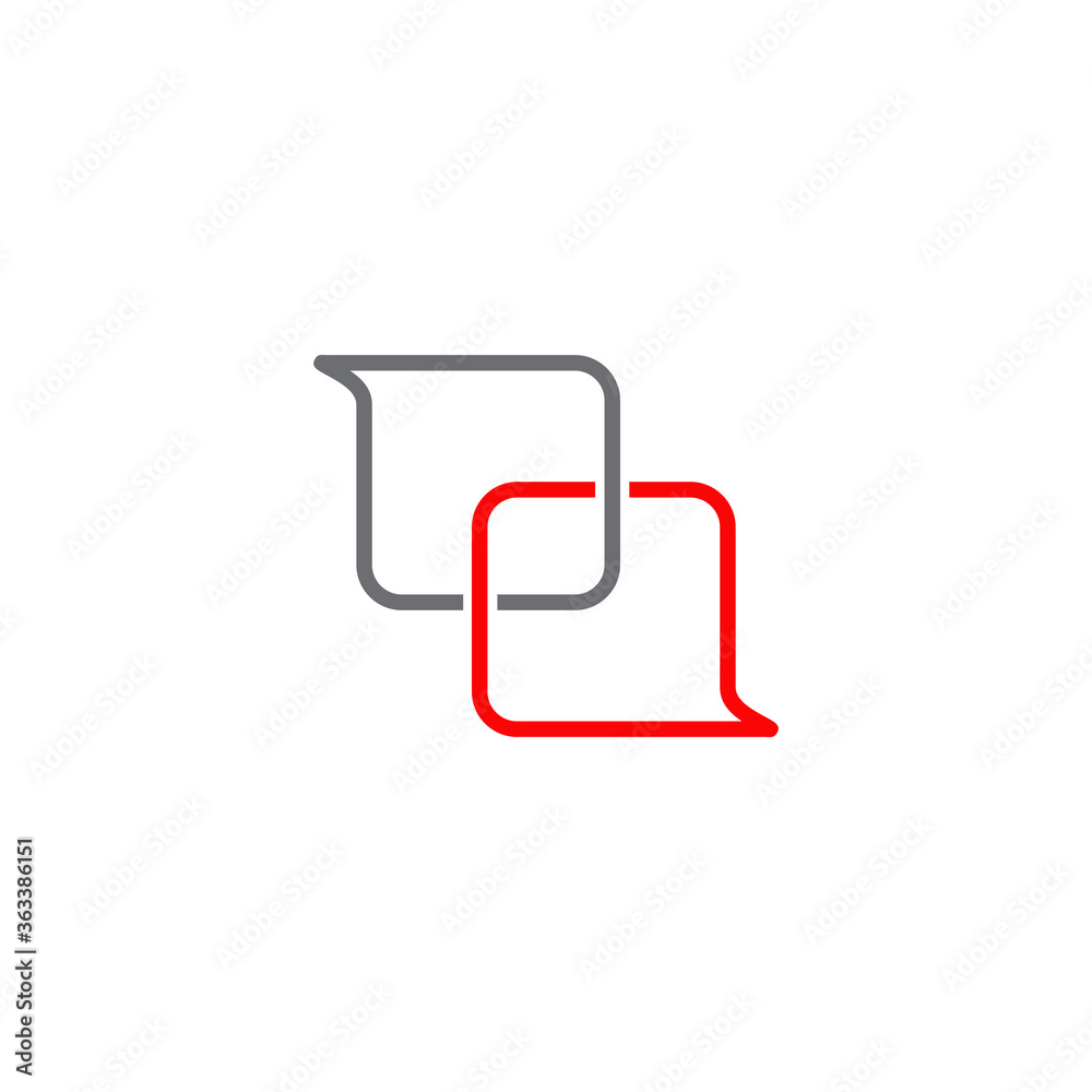 Bubble chat logo design template Bubble chat logo design template