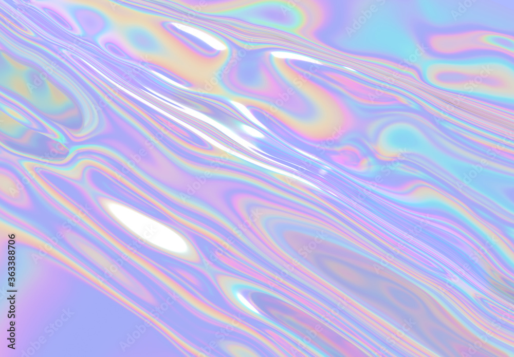 An Abstract Background with Rippling and Shiny Pastel Colors