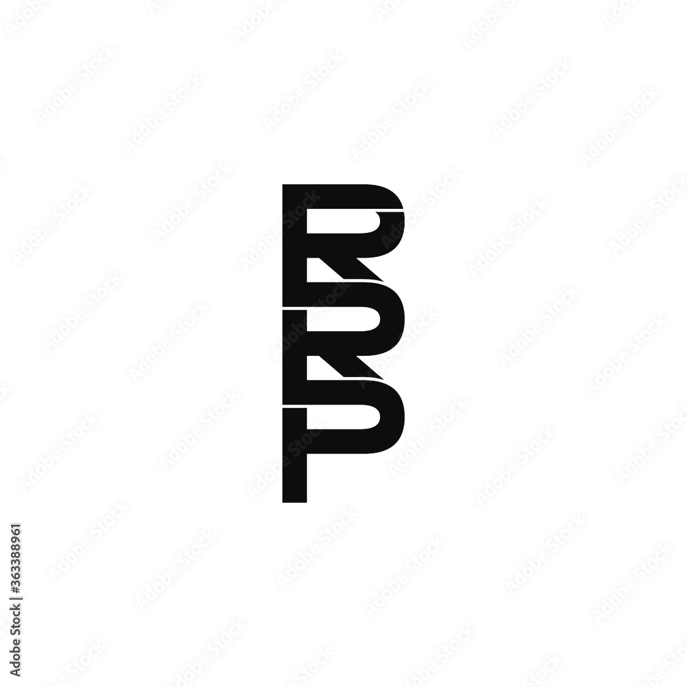 rrp letter original monogram logo design rrp letter original monogram logo design
