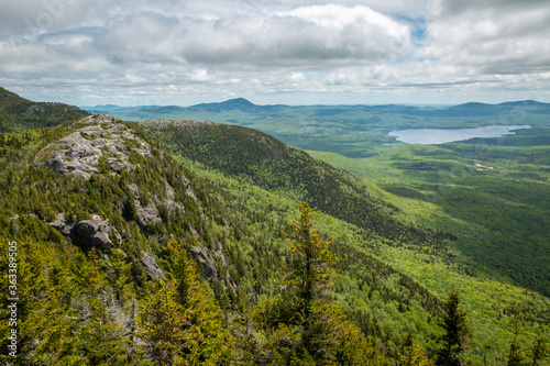 A ridged mountain range in Maine. 