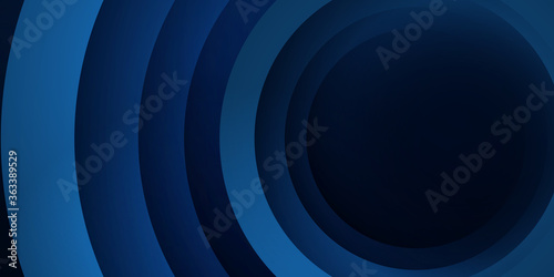 Abstract modern 3D Blue Black Circle Presentation Background for business and corporate