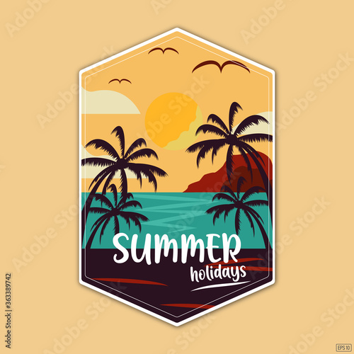 Summer holiday card