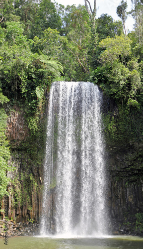 Beautiful natural features of waterfall and valley in Far North Queensland  Australia