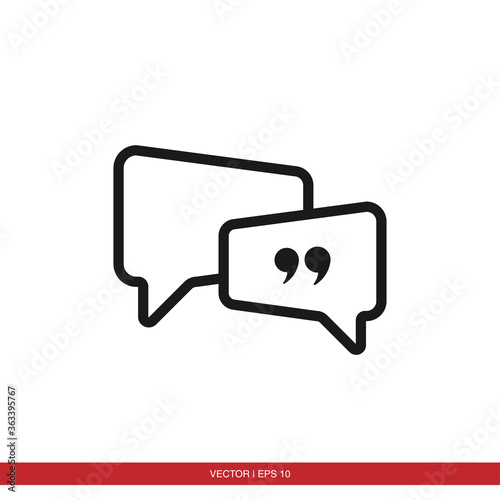 Speech bubble chat icon vector