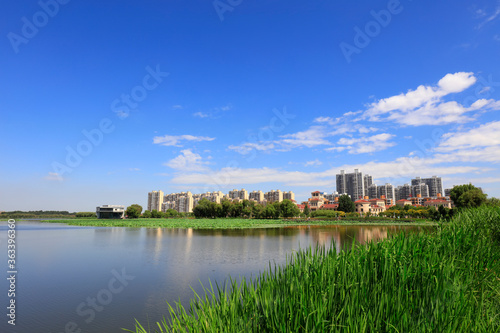 Summer Landscape of Waterfront City, Tangshan City, China © YuanGeng