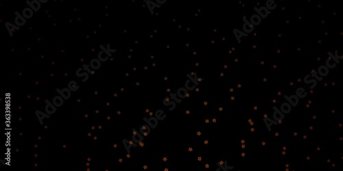Dark Green, Yellow vector background with colorful stars. Decorative illustration with stars on abstract template. Theme for cell phones.