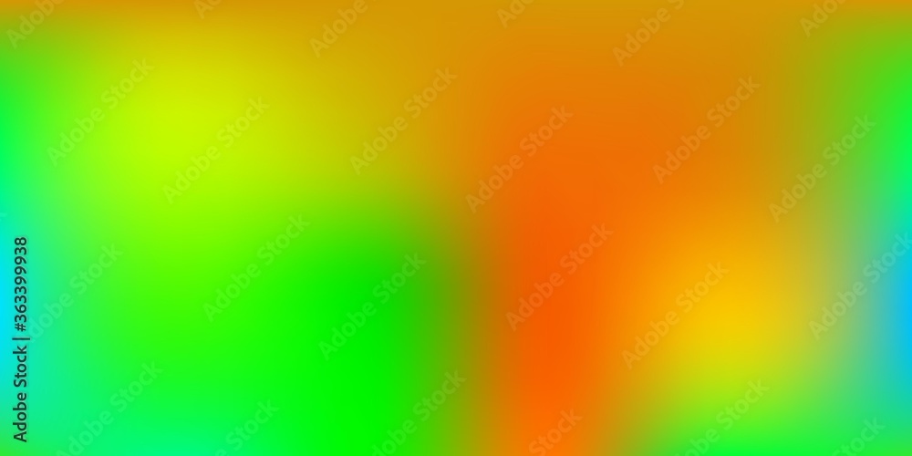 Dark Green, Red vector gradient blur texture.