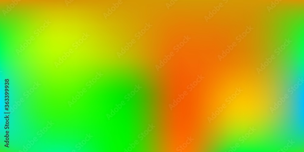 Obraz premium Dark Green, Red vector gradient blur texture.