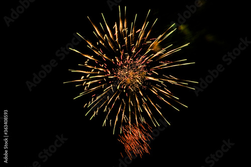 fireworks in the night sky