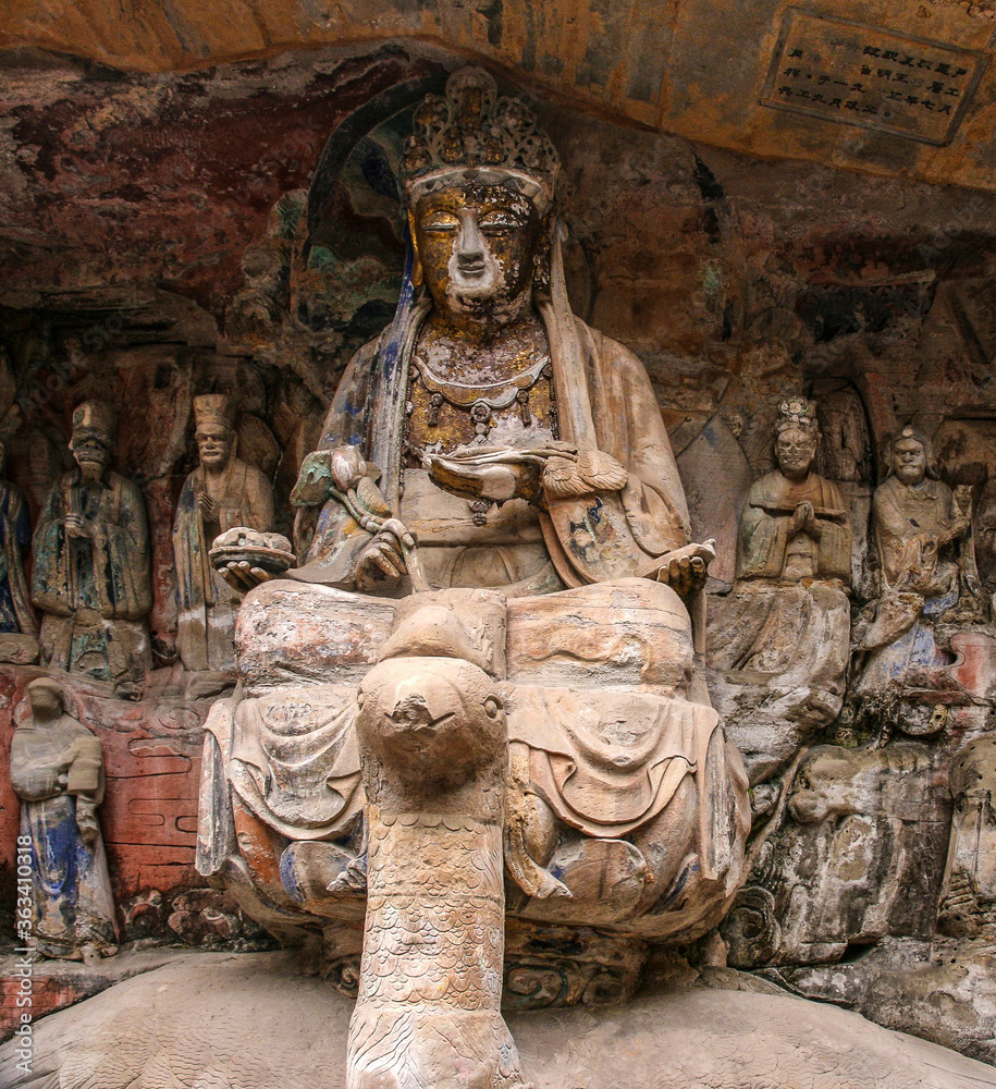 Φωτογραφία the dazu rock carvings in china