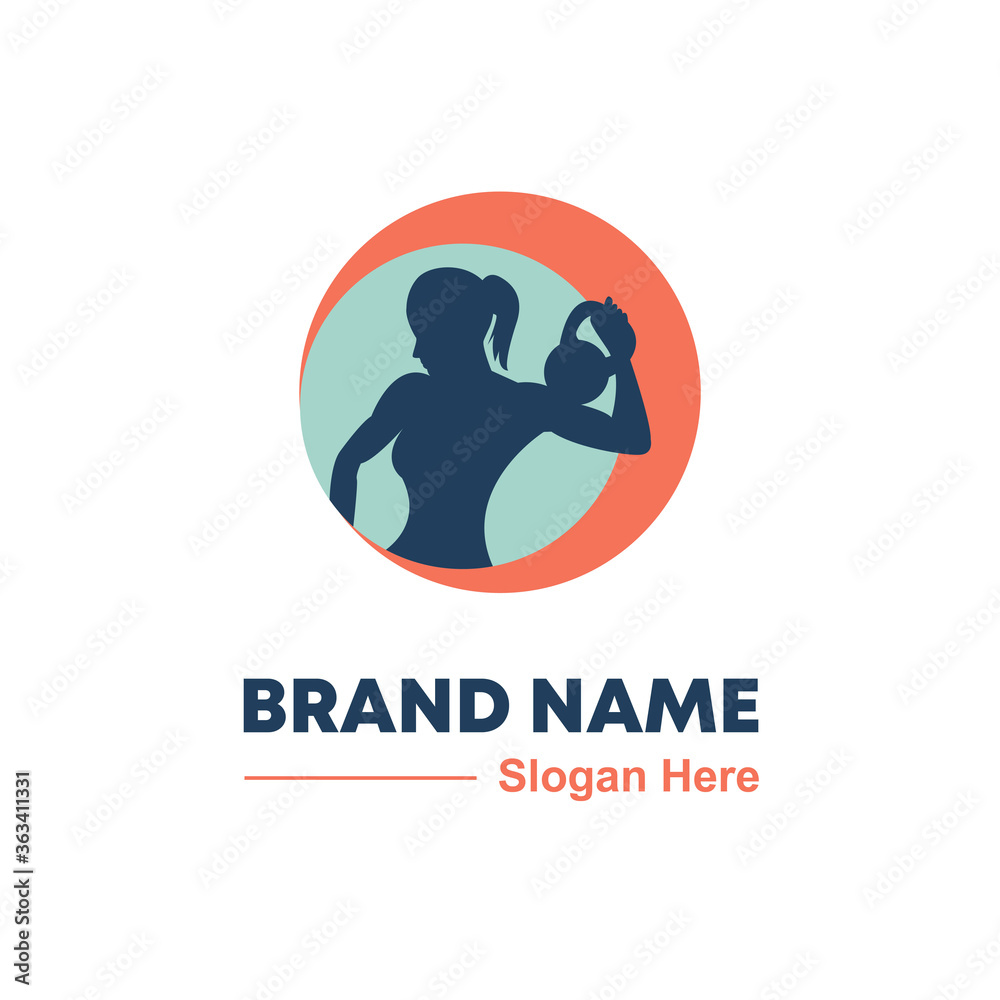 Obraz premium fitness logo