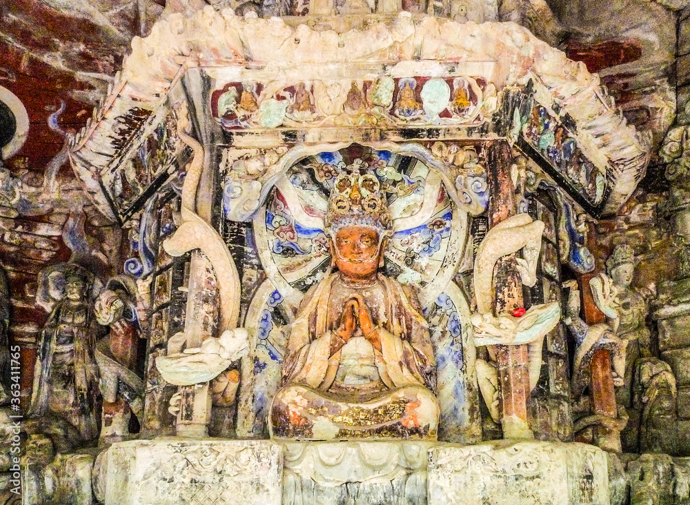 Fototapeta premium the dazu rock carvings in china