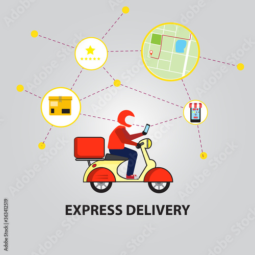 Express delivery concept