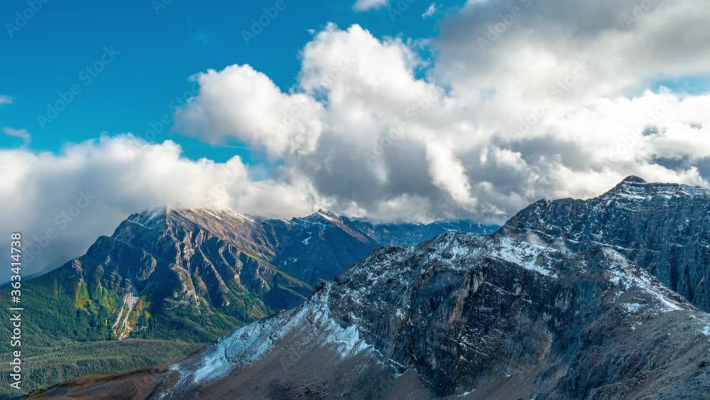 Epic Alaskan Mountain Summit With Snow Covered Peaks Time Lapse 4K Epic Alaskan Mountain Summit With Snow Covered Peaks Time Lapse 4K