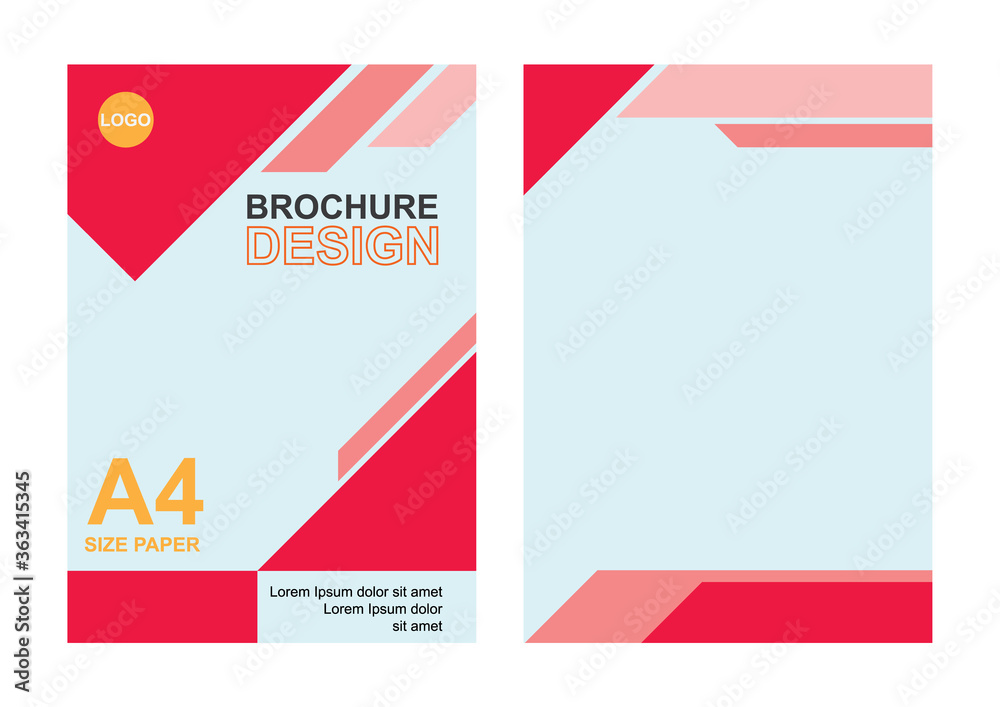 vector brochure design in eps 10. simple template and ready to edit