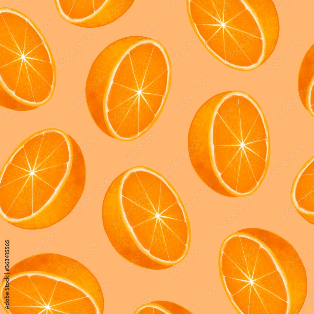 Textura de naranjas con fondo blanco