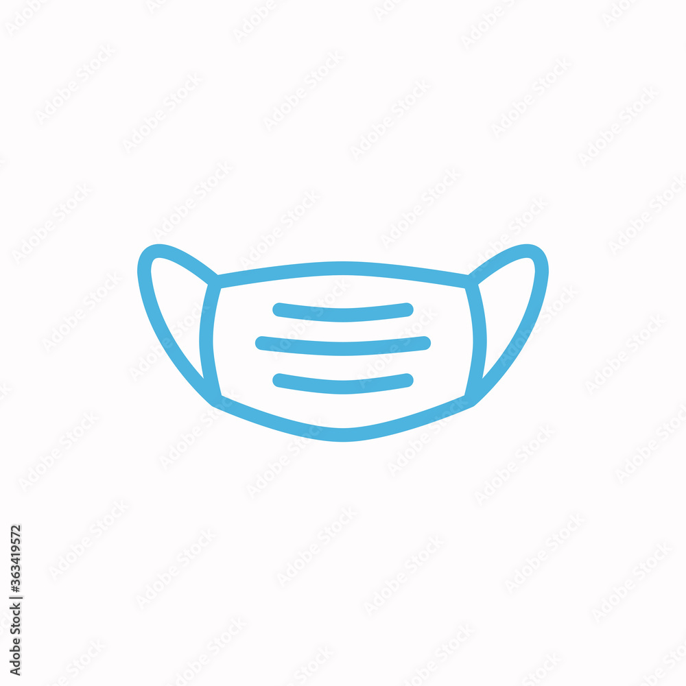 medical face mask flat icon vector logo design trendy medical face mask flat icon vector logo design trendy
