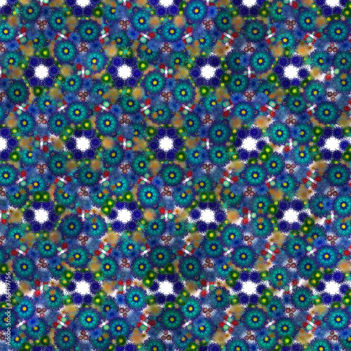 Cute Attractive Spiral Geometric Flower Symmetry Pattern