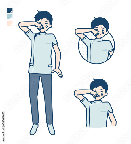 simple nurse man_cry
