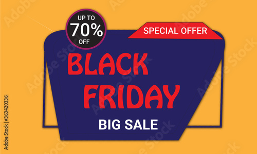 Black Friday big sale offer design  photo