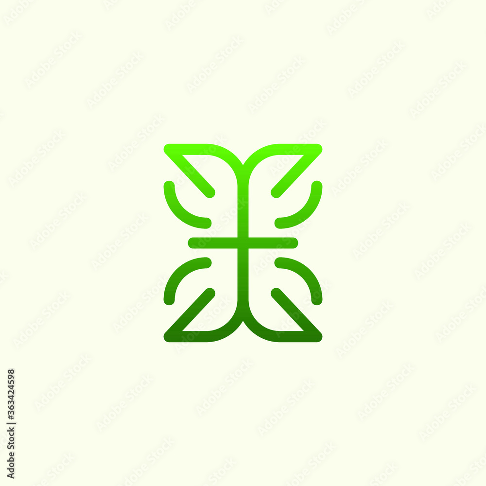 Church Cross Line Leaf Abstract Creative Modern icon Logo Design Template Element Vector Church Cross Line Leaf Abstract Creative Modern icon Logo Design Template Element Vector