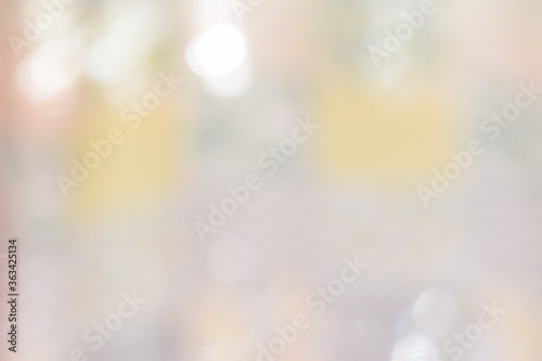 Bokeh, blur from glass and curtains in a room, Bangkok, Thailand.