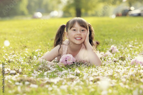 Girl enjoying nature