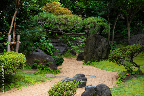Japanese traditional garden is called "karesansui"