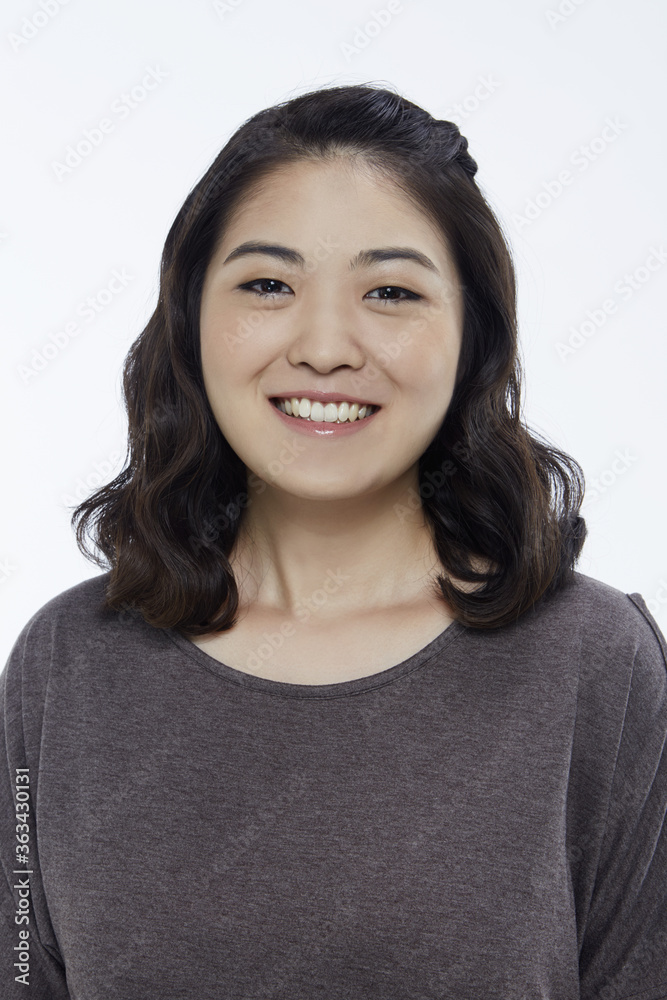 Portrait of a woman smiling Portrait of a woman smiling