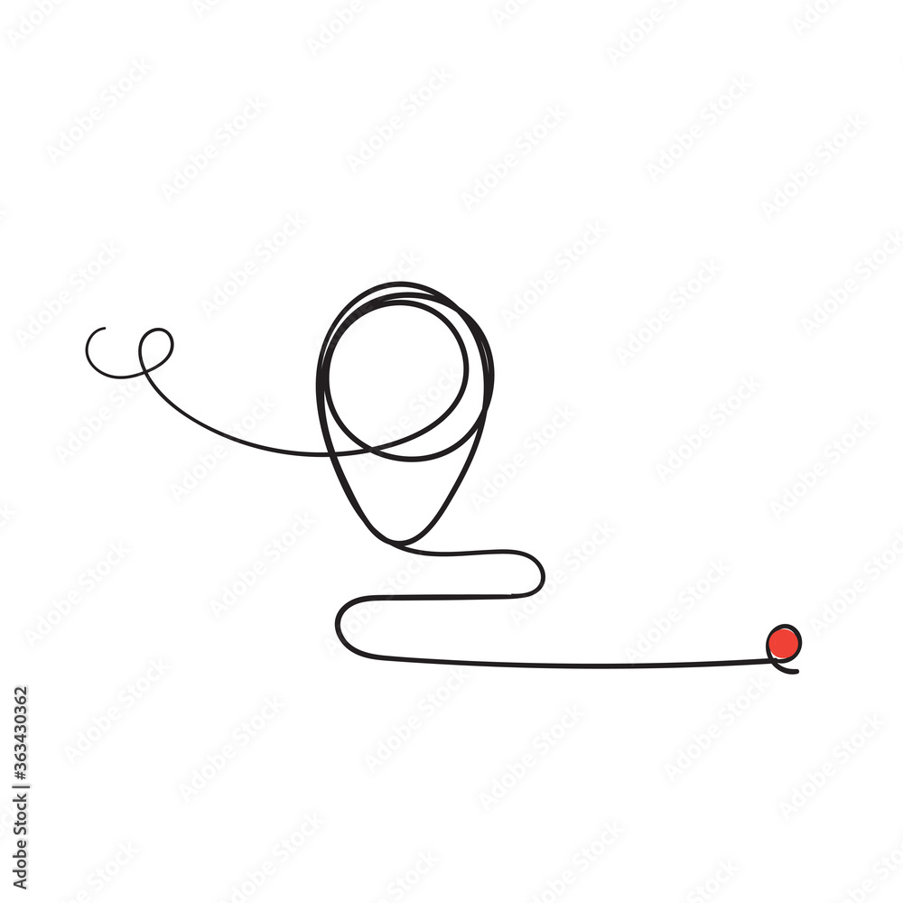 hand drawn doodle gps icon symbol for relocate position with doodle style vector hand drawn doodle gps icon symbol for relocate position with doodle style vector