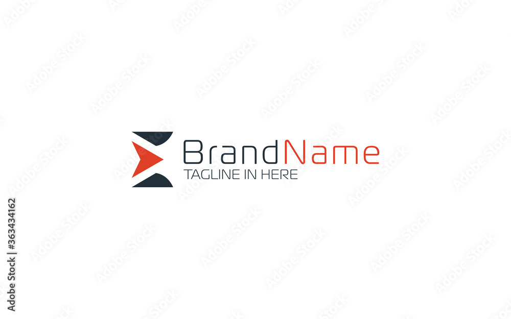 Letter E logo forming with simple and modern shape Letter E logo forming with simple and modern shape