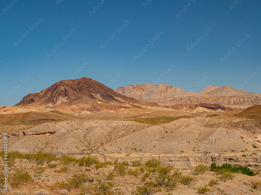 Beautiful nature landscape around Bluff Trail of Lake Mead