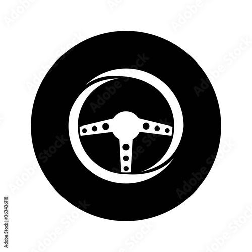steering wheel logo