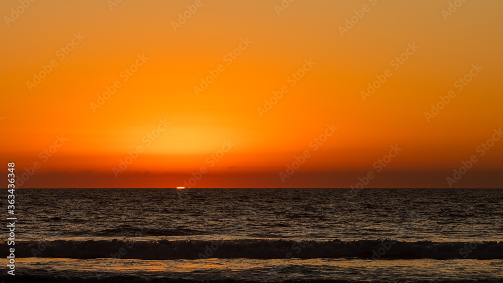 Sunset at the Torrey pine beach
