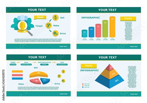 Business Finance Powerpoint Presentation Slides Infographic Charts Elements Template Premium Vector