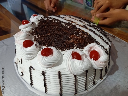 chocolate cake on a plate