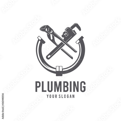 plumbing silhouette logo