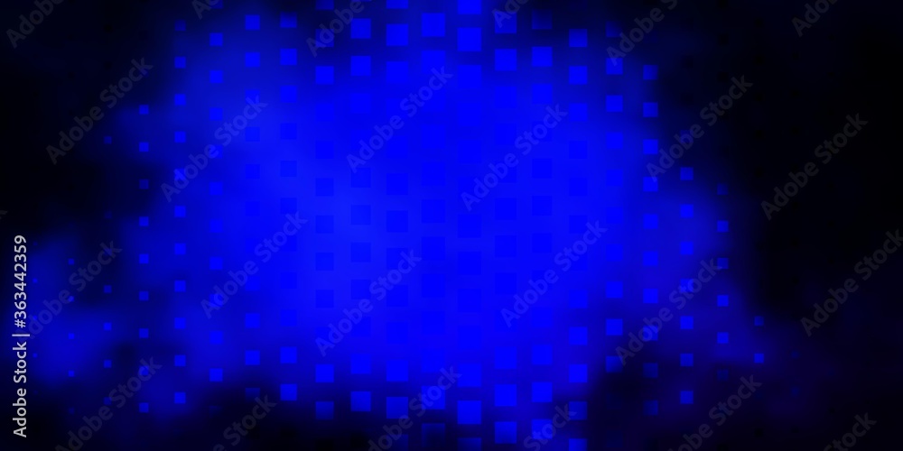 Dark BLUE vector layout with lines, rectangles. Modern design with rectangles in abstract style. Template for cellphones.