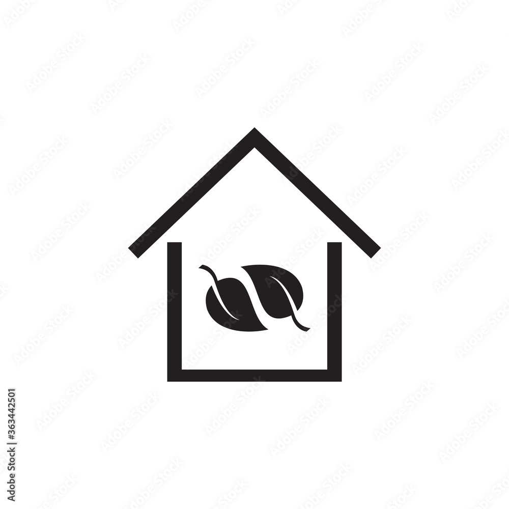 eco house icon , ecology and energy icon